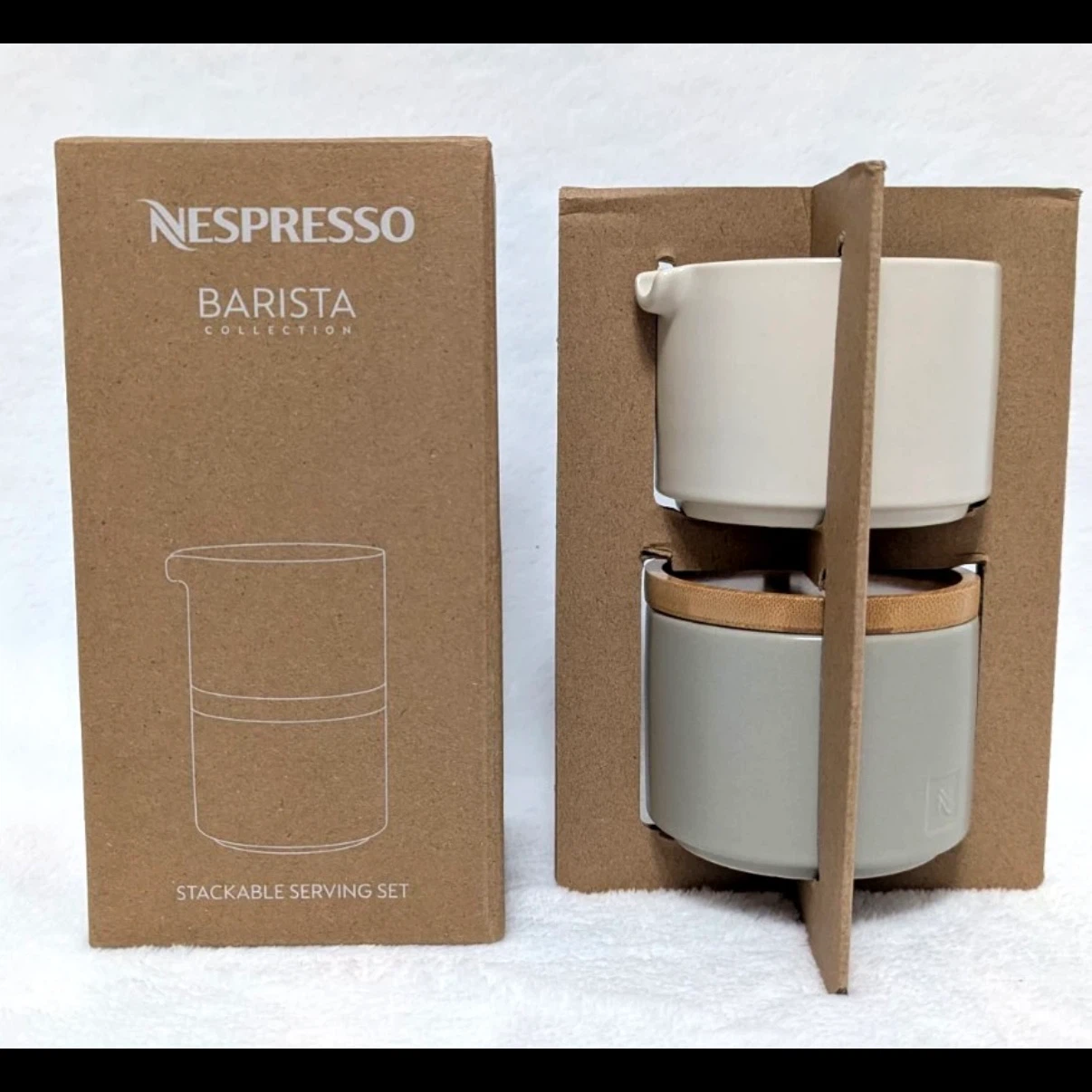 Brand New Nespresso Barista Collection Stackable Serving Set - photo 3