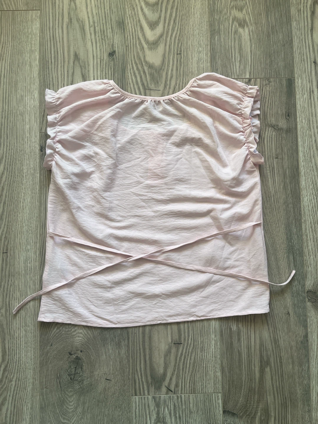 Shein Light pink adjustable button-up top - photo 2