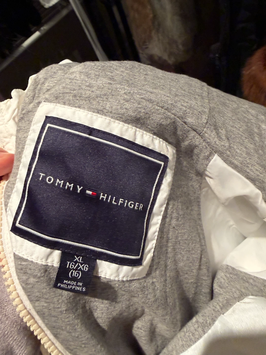 Tommy Hilfiger Girls' White Jacket Size XL (16) - photo 2