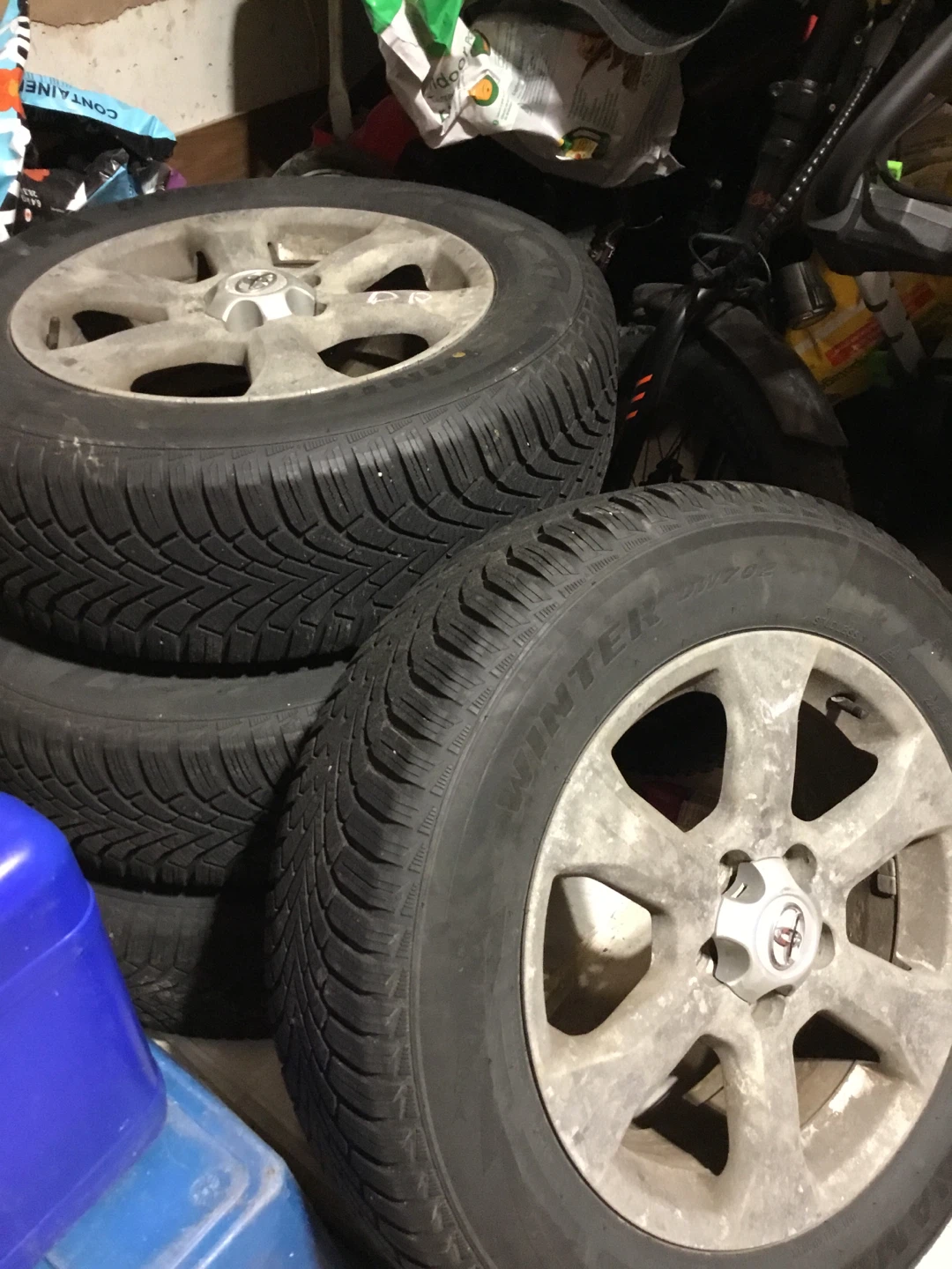 Set of 4 Toyota Winter Tires with Rims