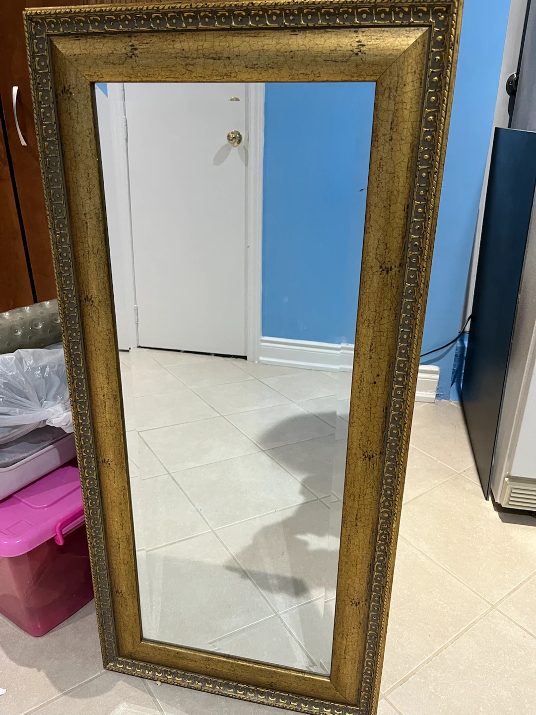 Large Gold Ornate Full Length Mirror - photo 2