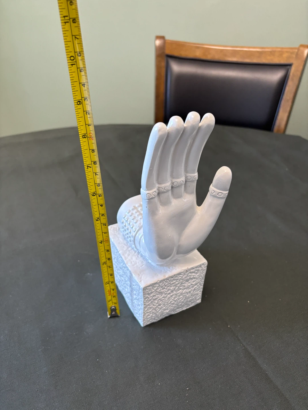 White Resin Hand Statue