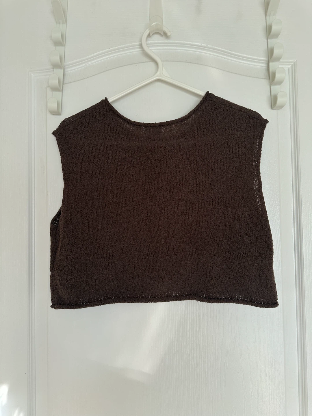 Twik par Simons Brown Cropped Knit Top - photo 2
