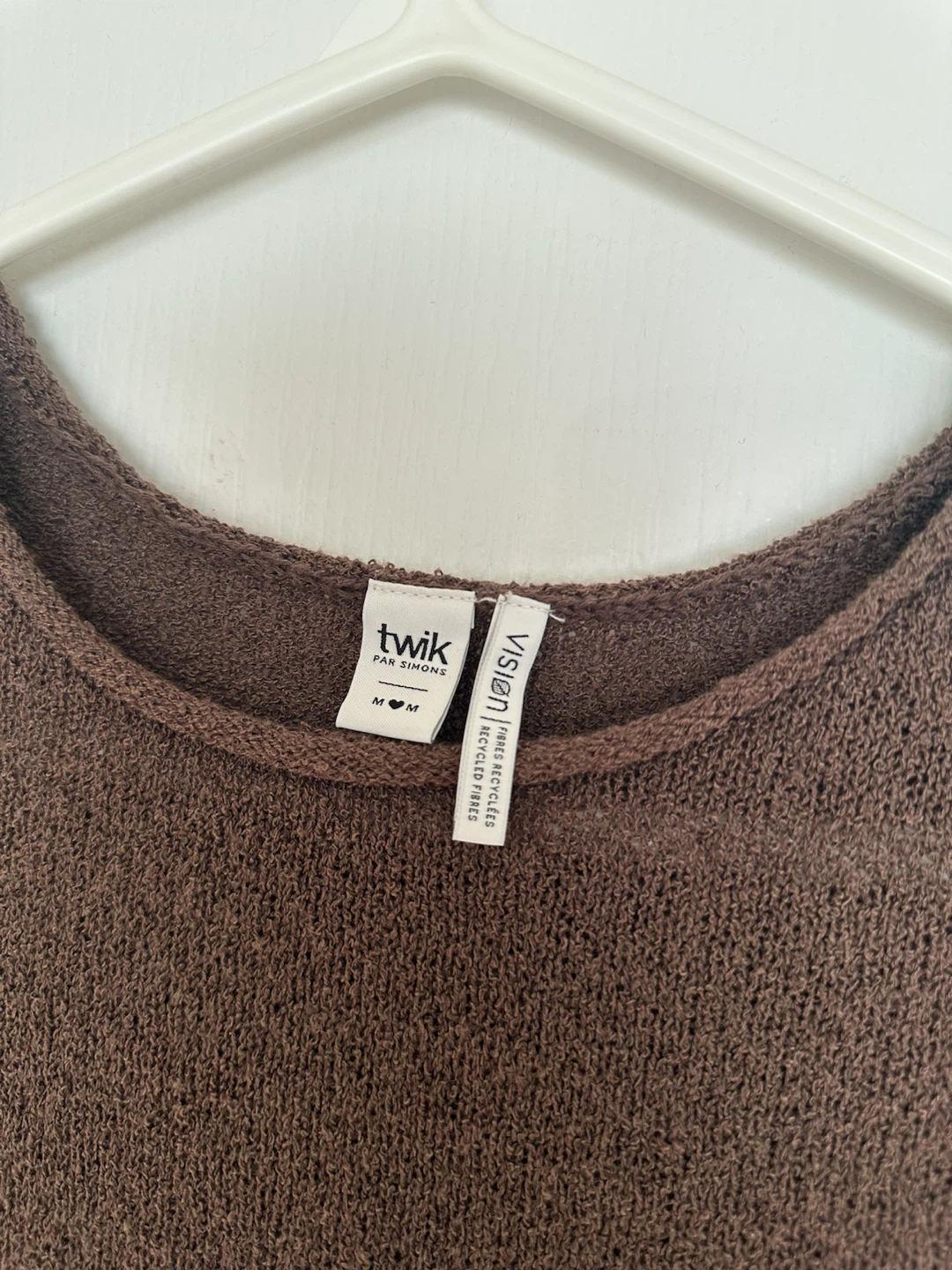 Twik par Simons Brown Cropped Knit Top - photo 3