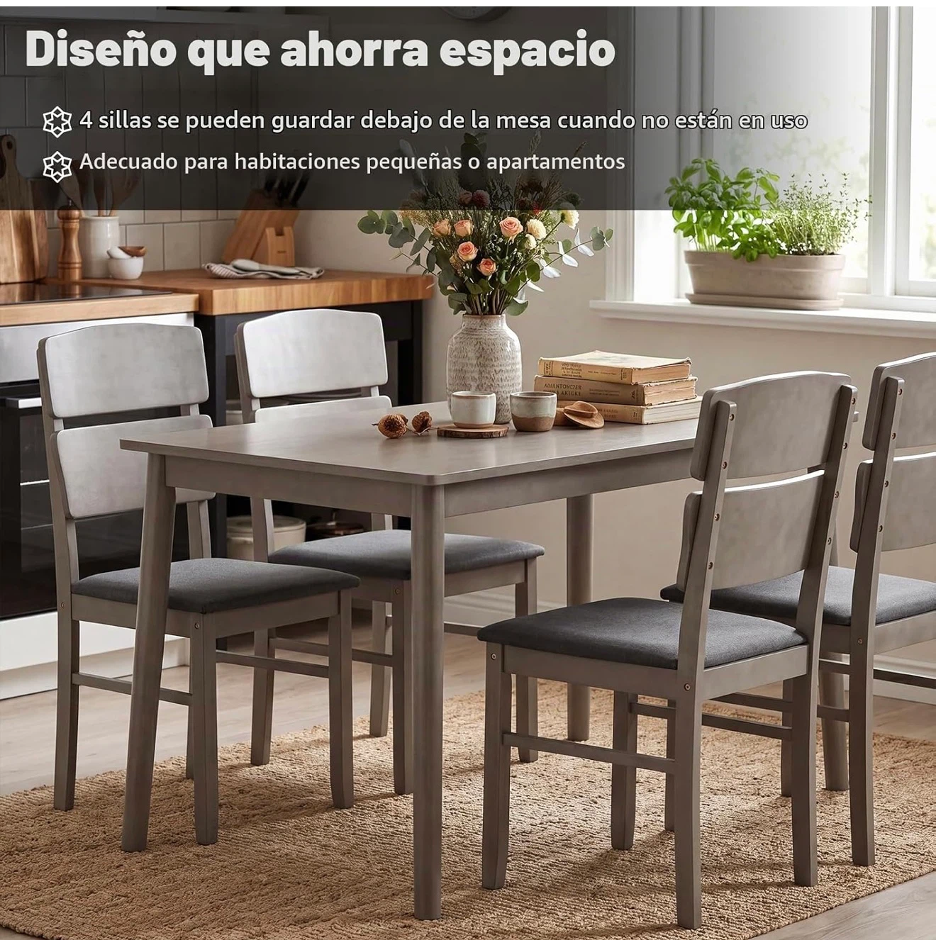 Dining Table and 4 Chairs Set - photo 5