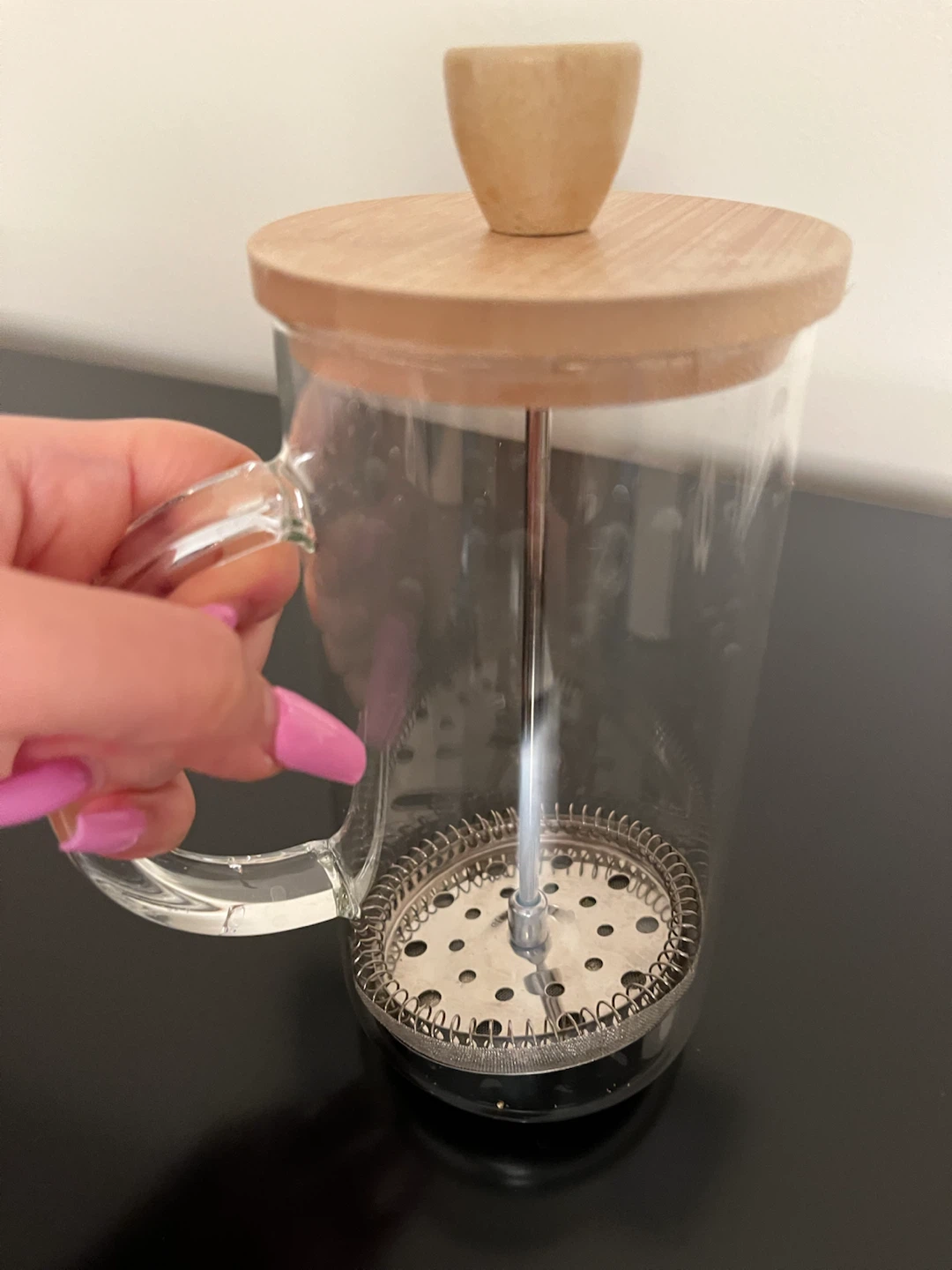 Glass French Press with Bamboo Lid