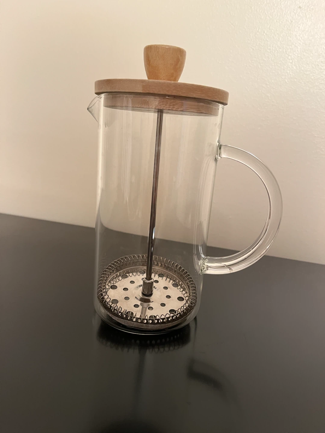 Glass French Press with Bamboo Lid - photo 2