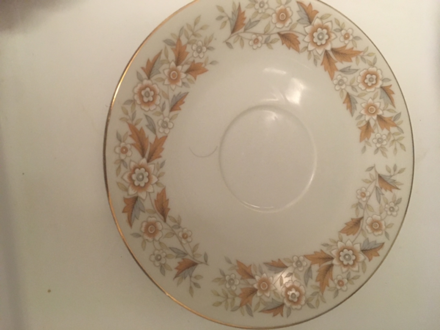 Floral Pattern China Saucer