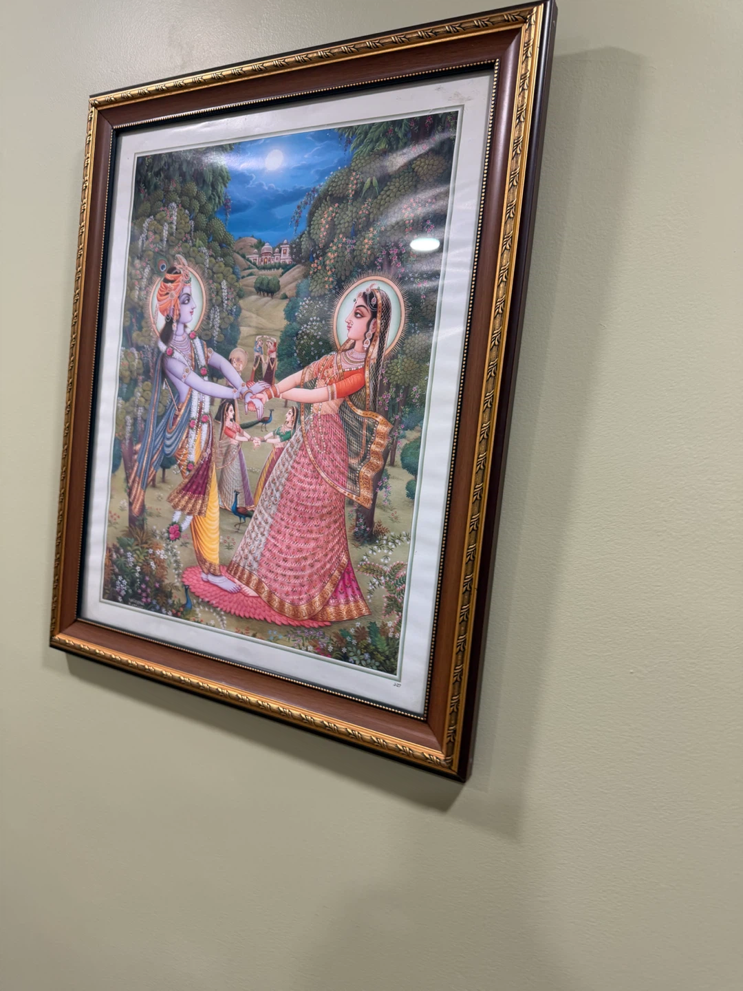 Framed Radha Krishna Art Print - photo 2