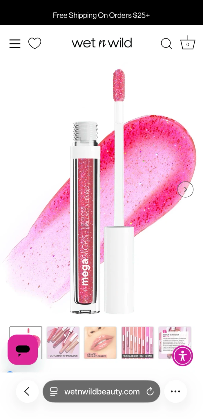 Wet n Wild MegaSlicks Lip Gloss | Crushed Grapes - photo 5