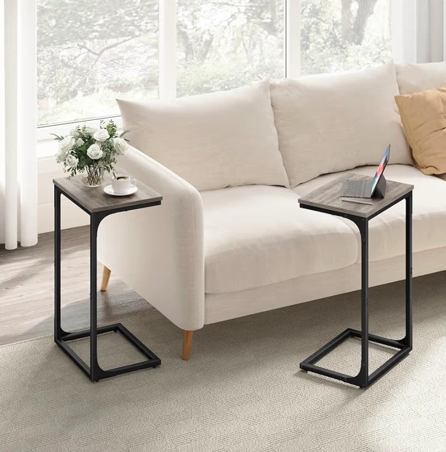 VASAGLE C-Shaped Side Tables - Set of 2