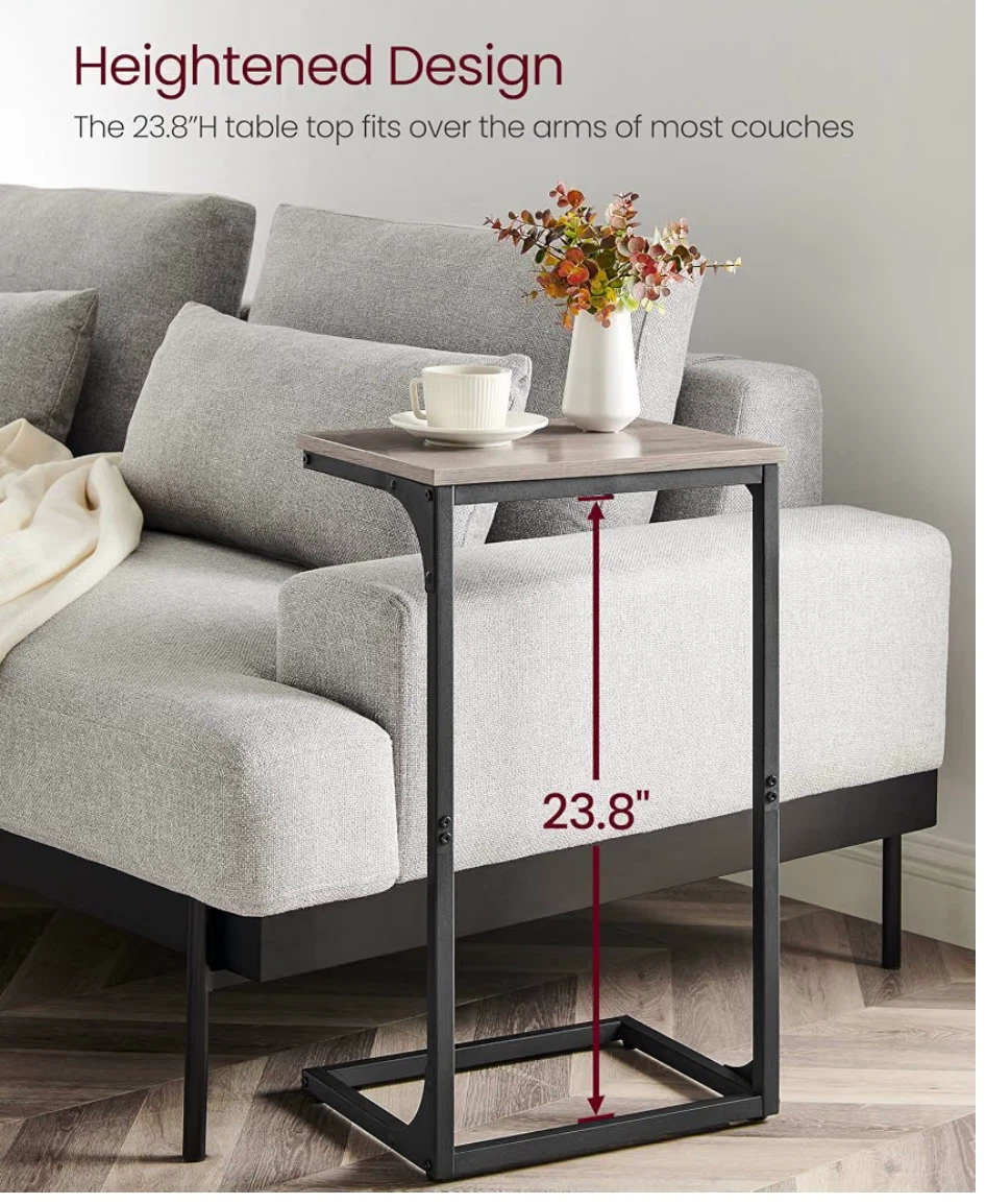 VASAGLE C-Shaped Side Tables - Set of 2 - photo 4