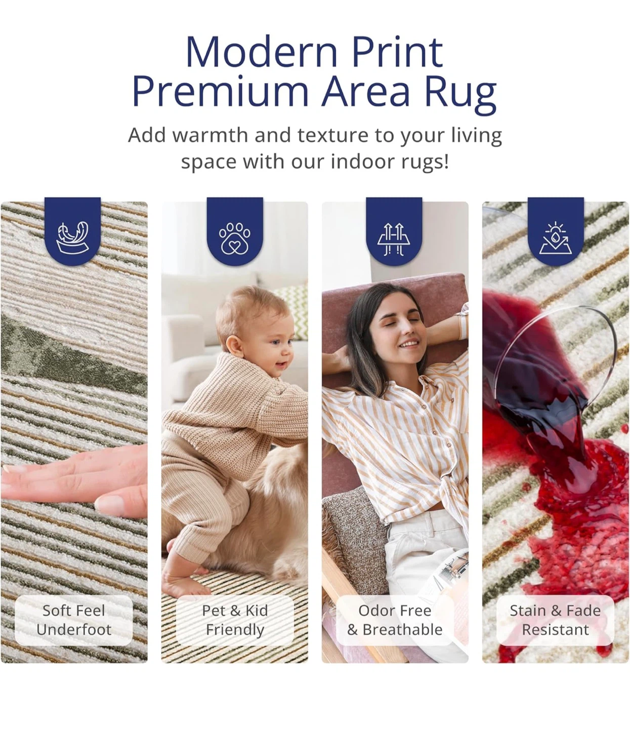 Modern Print Premium Area Rug - photo 5
