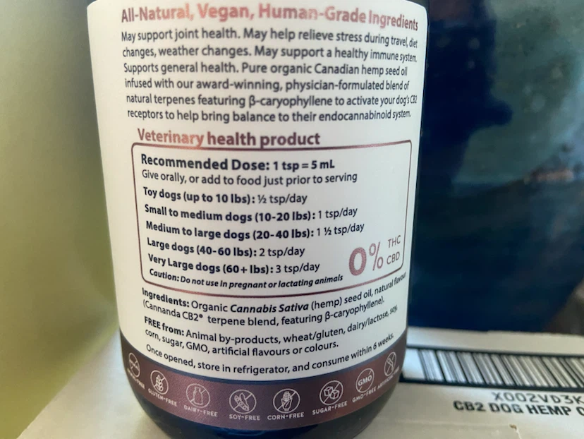Cannanda CB2 Dog-Ease Hemp Seed Oil - photo 2