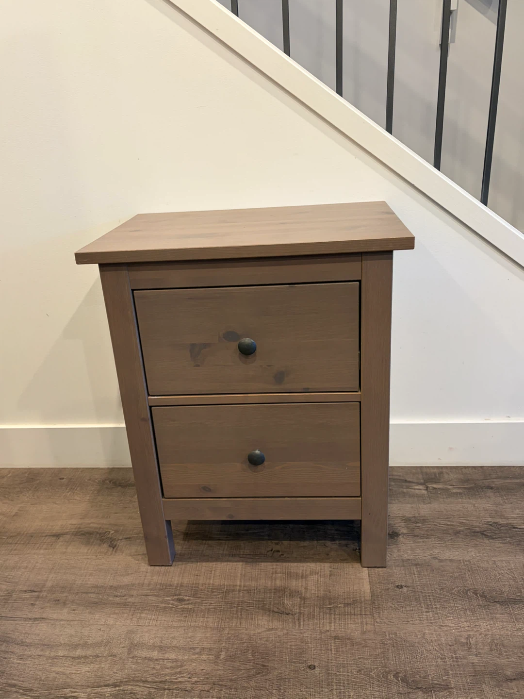 IKEA HEMNES Wooden nightstand in brown