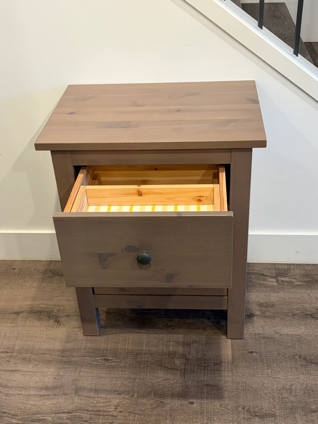 IKEA HEMNES Wooden nightstand in brown - photo 3