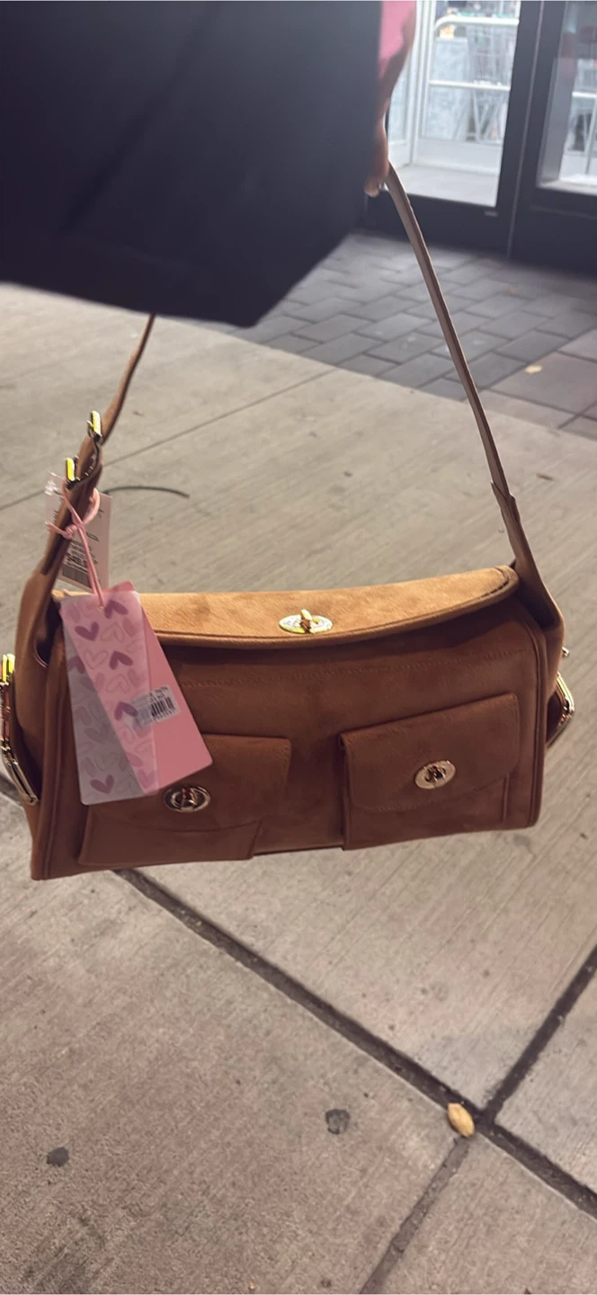 Haversack (coach) inspired Suede Shoulder Bag - photo 2