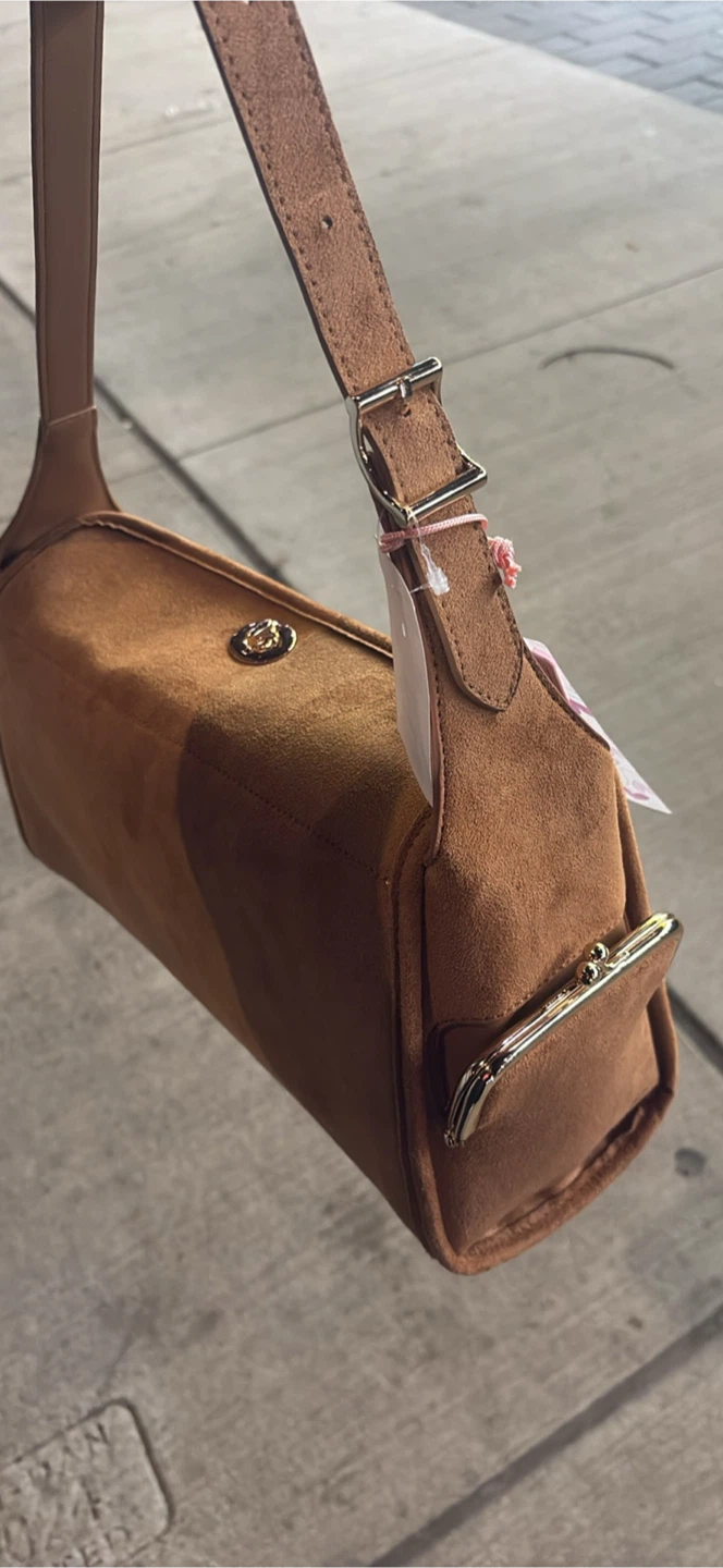 Haversack (coach) inspired Suede Shoulder Bag - photo 5