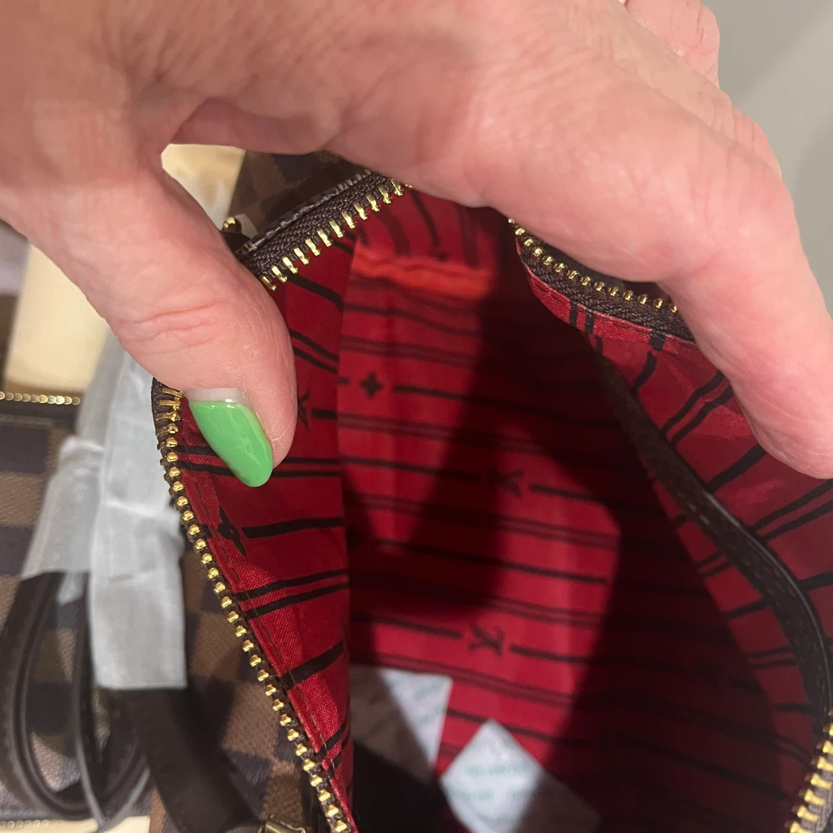 Damier Ebene Handbag and Wallet Set - photo 2
