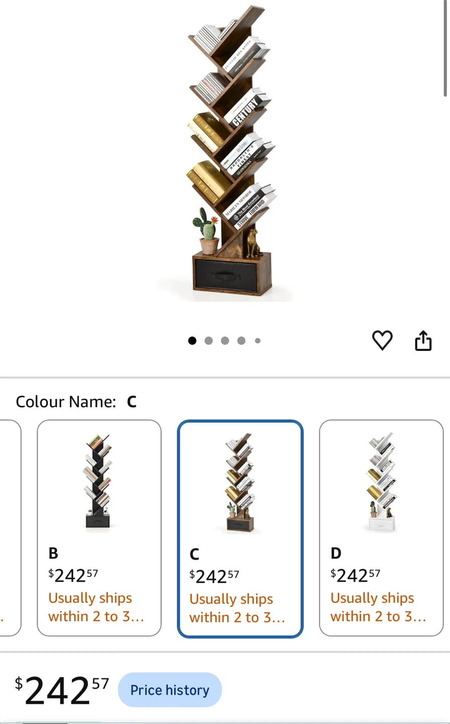 Wooden Tree-Shaped Bookshelf - photo 3