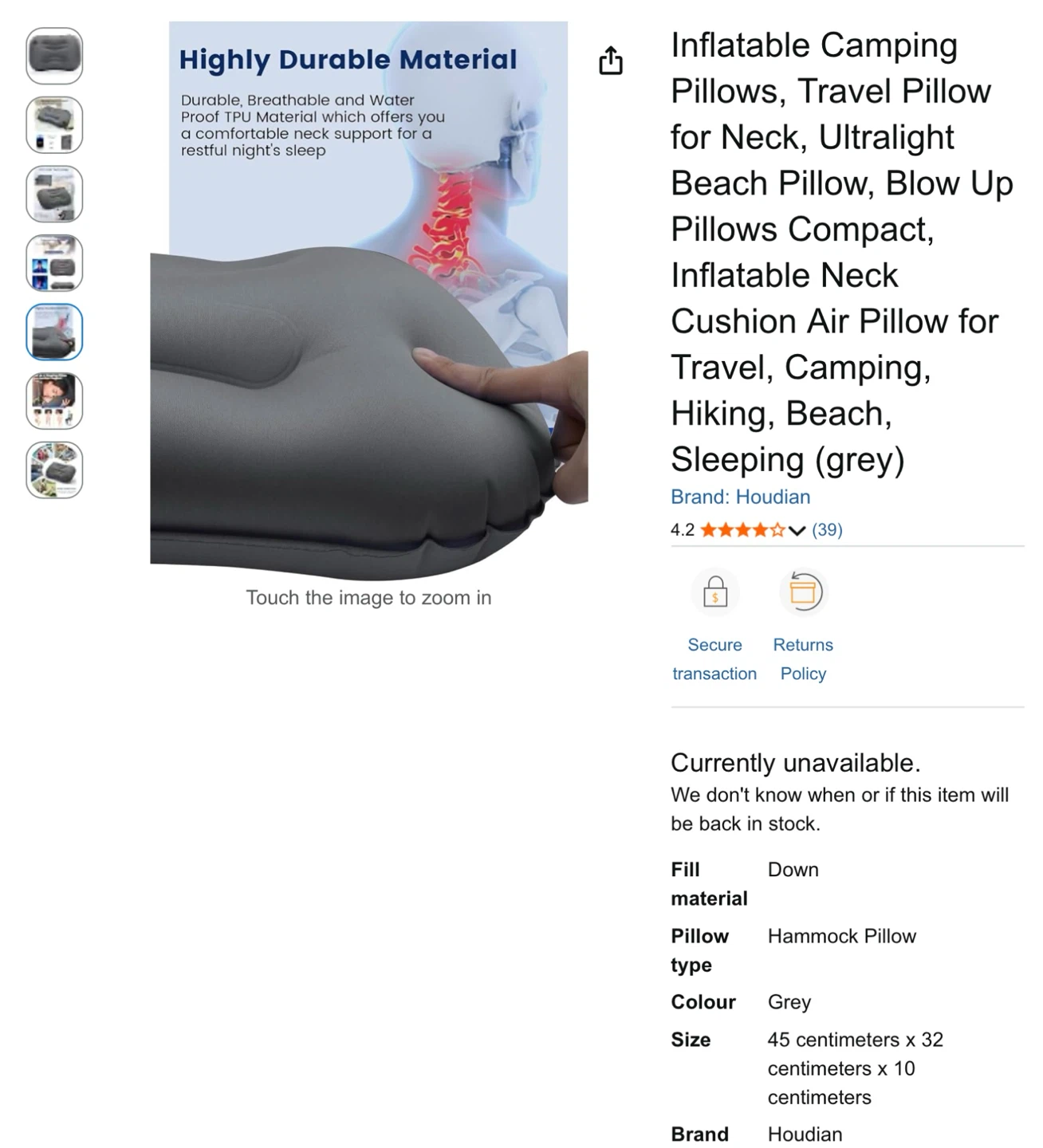 Inflatable Camping Pillow - photo 5