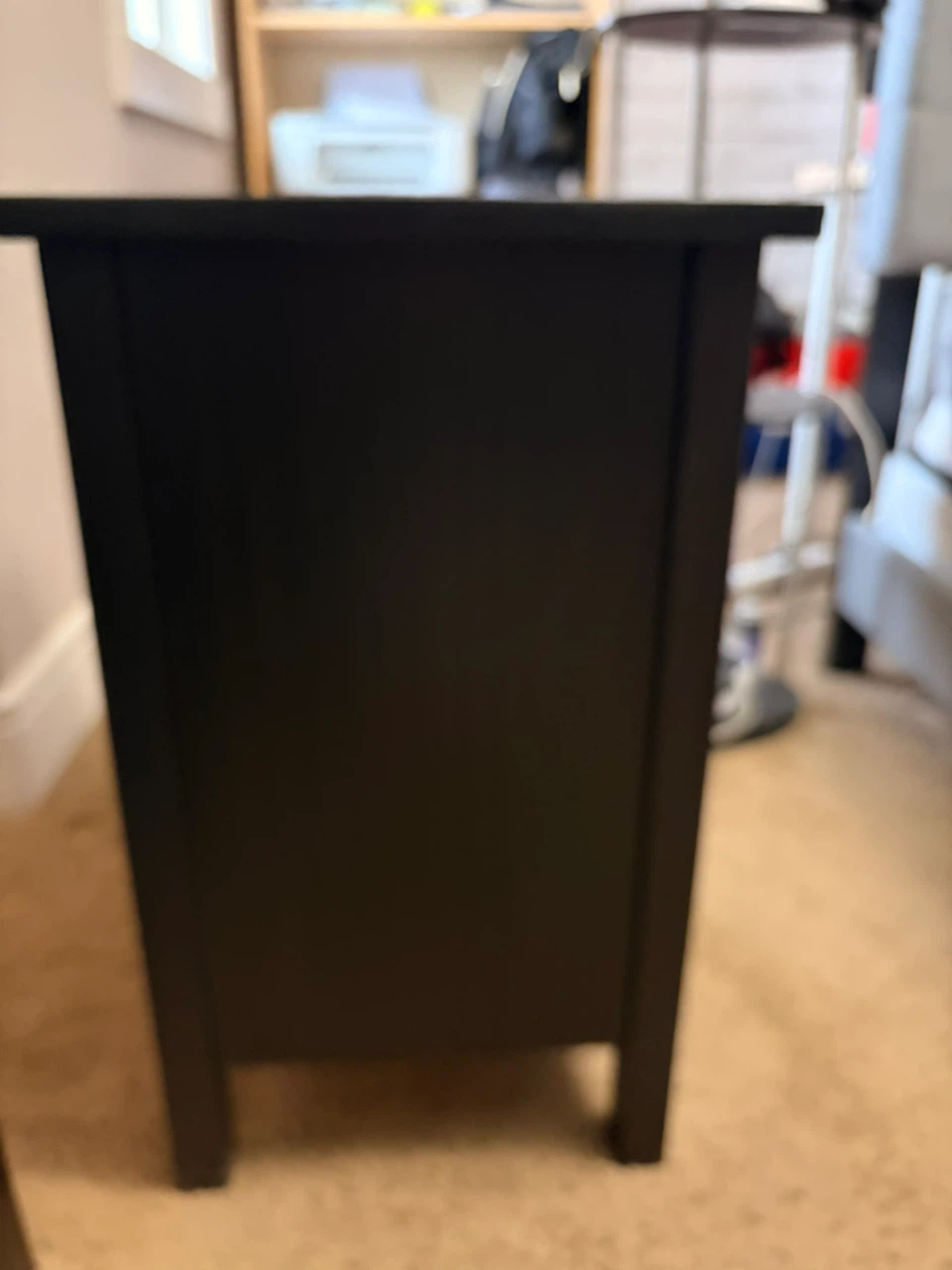 IKEA HEMNES 2-Drawer Nightstand – Black-Brown - photo 3