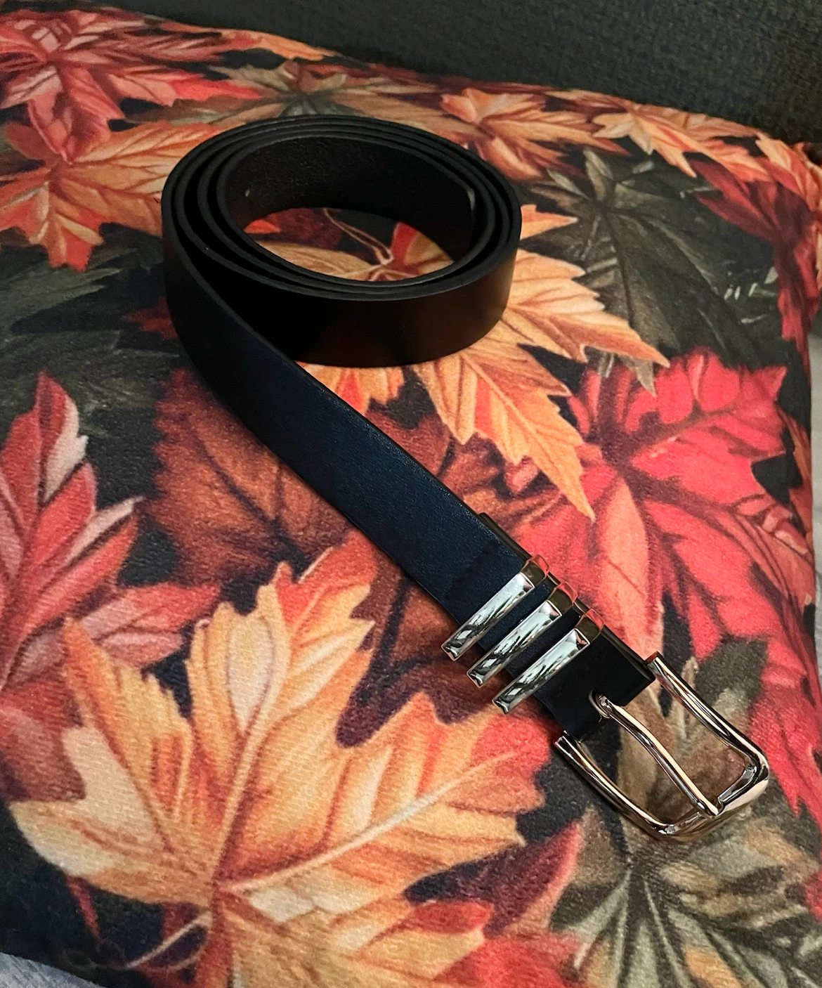 Black Belt with Silver Buckle