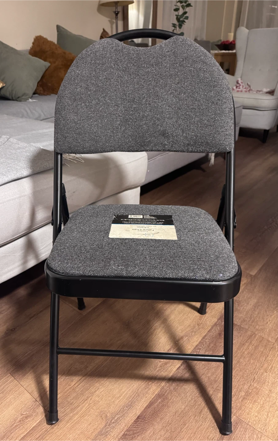 Mainstays Padded Fabric Folding Chair