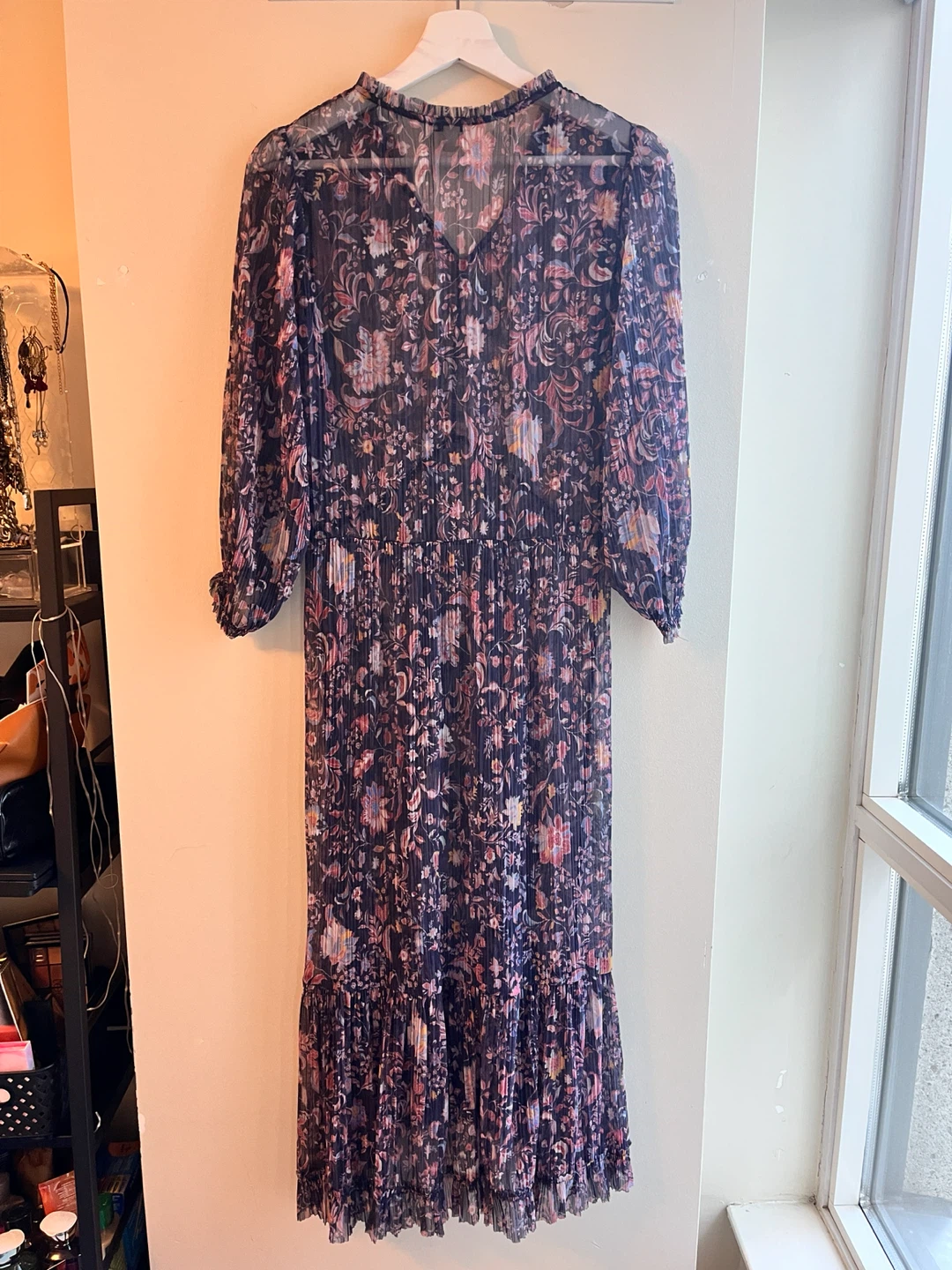 Esprit Floral Pleated Maxi Dress Size XS - photo 4