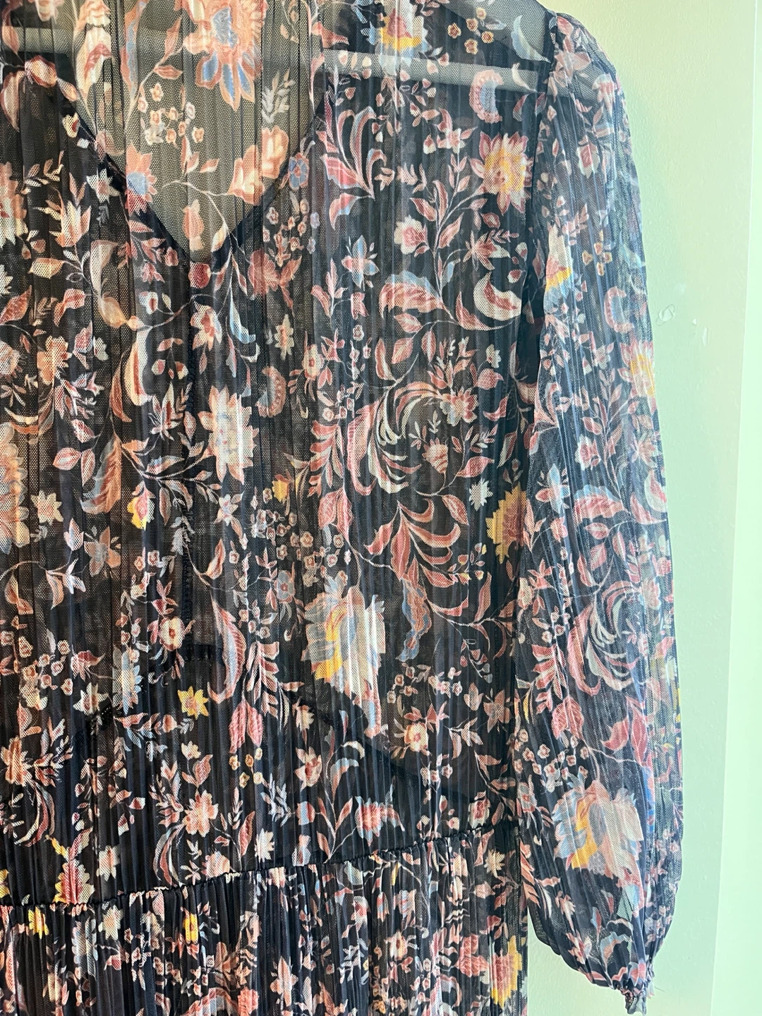 Esprit Floral Pleated Maxi Dress Size XS - photo 5