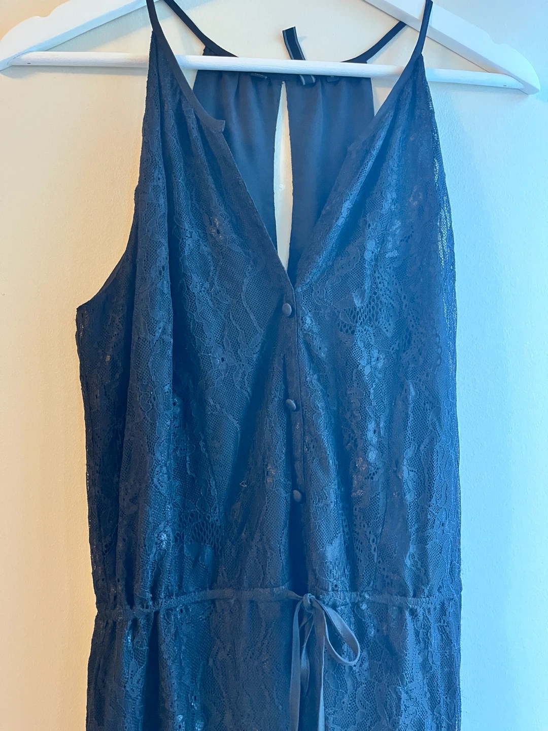Guess Black Lace Sexy Maxi Dress Size 4 Small - photo 2