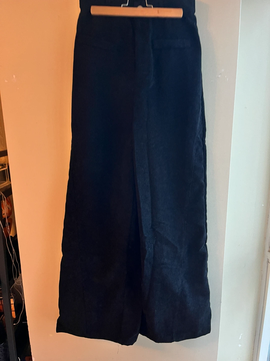 Black Corduroy Wide Leg Pants Size Small