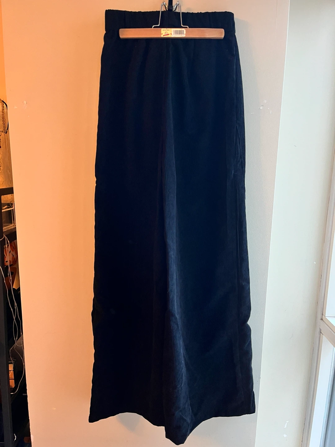 Black Corduroy Wide Leg Pants Size Small - photo 3