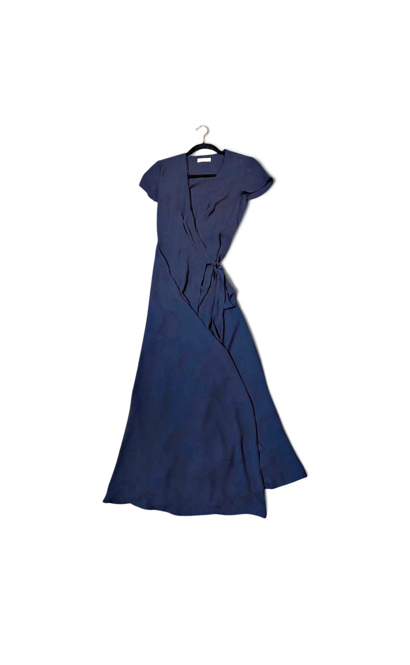 Babaton Navy Wrap Dress - photo 2