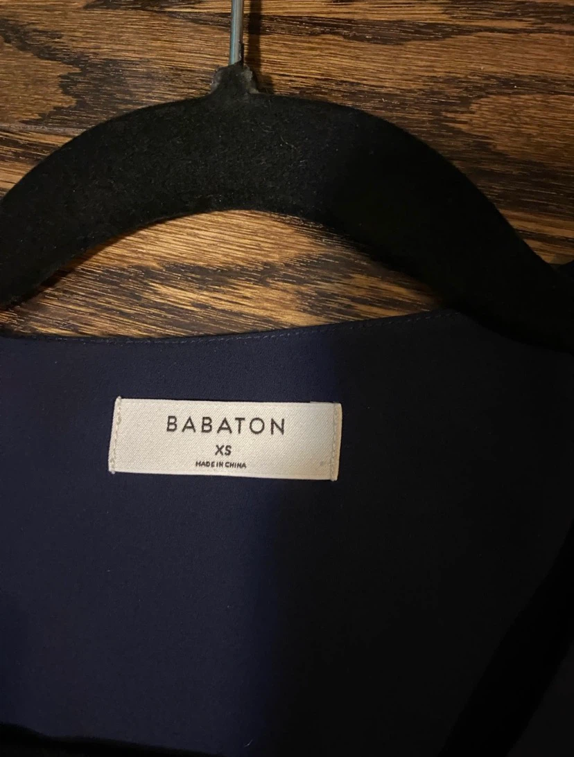Babaton Navy Wrap Dress - photo 3