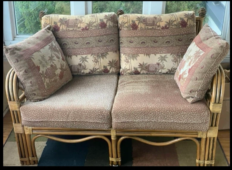 Boca Rattan Loveseat and Chair set - bohemian - photo 2