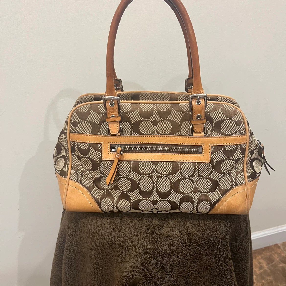 Coach Signature Canvas and Leather Handbag - photo 2