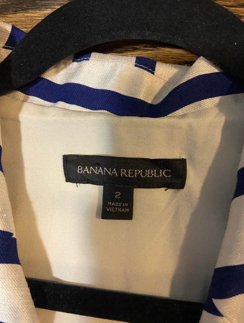 Banana Republic Striped Wrap Dress - photo 3