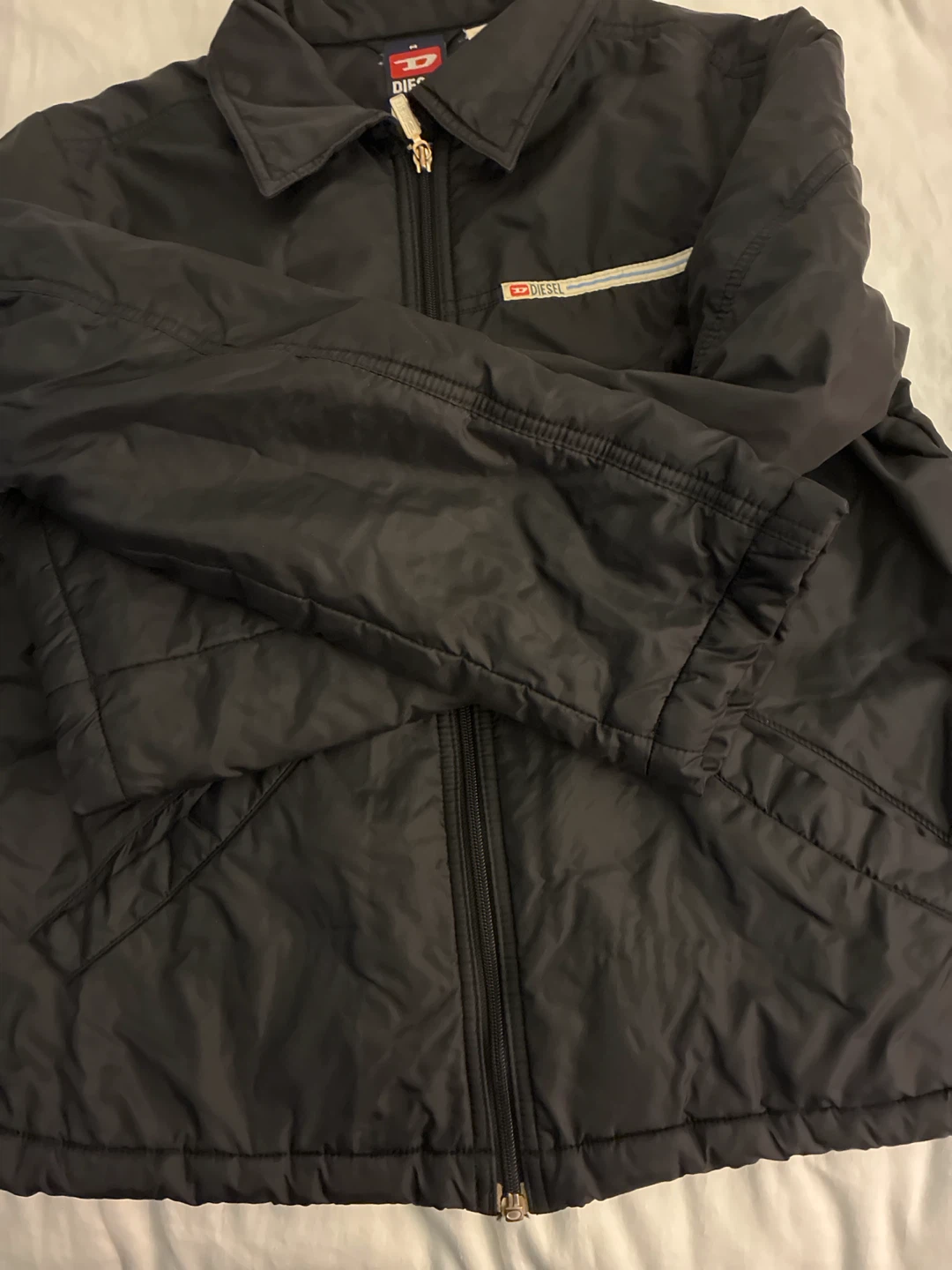 Diesel Black Nylon Jacket