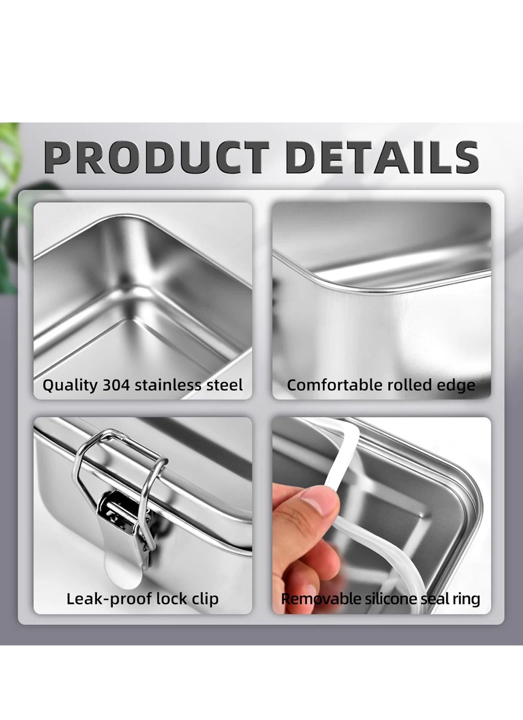Vikcolee 550ml Stainless Steel Lunch Box - photo 4