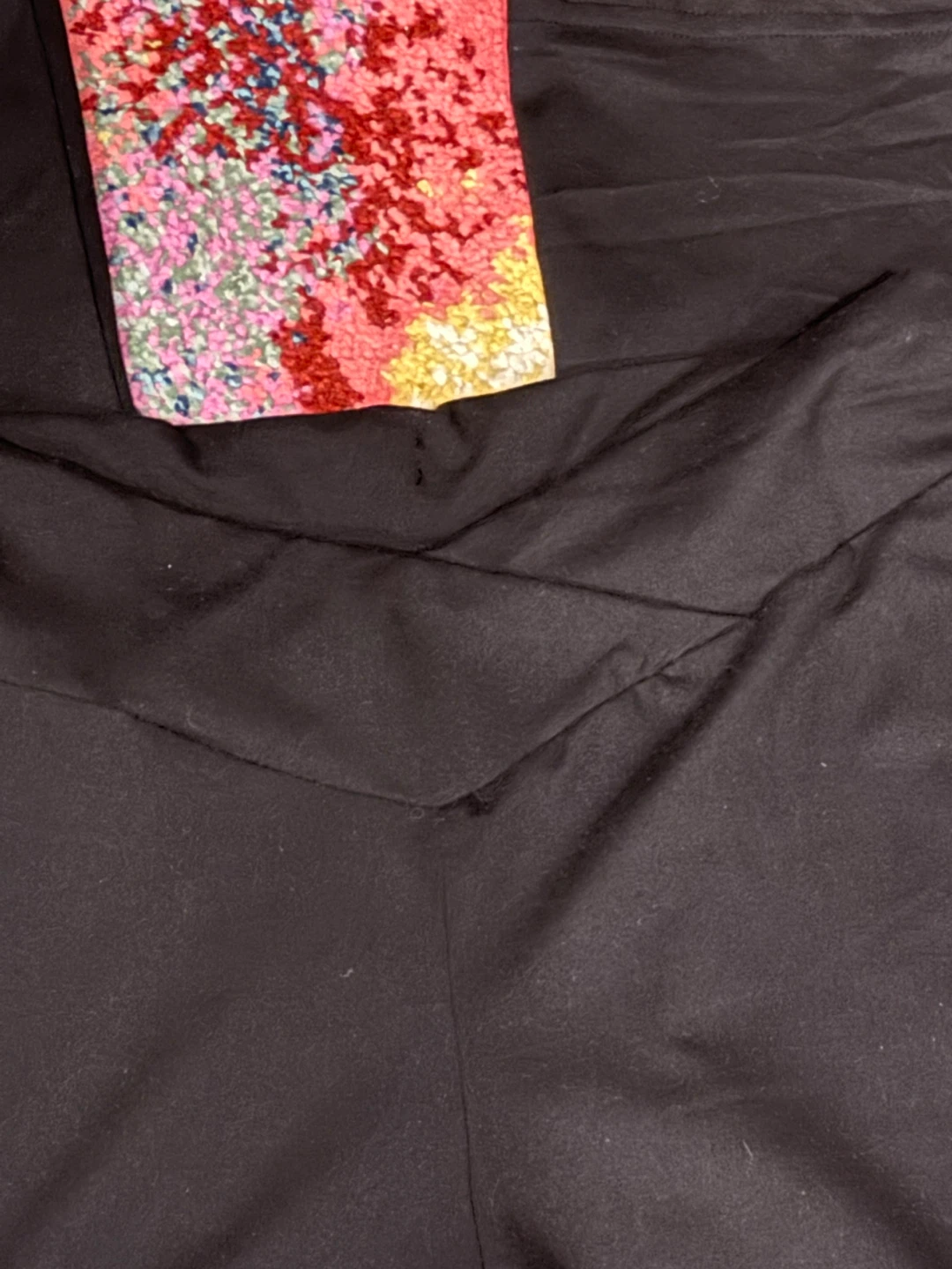 Black Cross-Waist Flare Leggings - photo 2