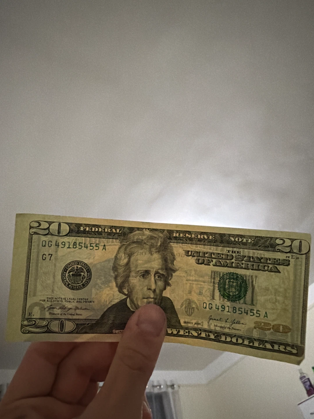 error printed 20$ bill