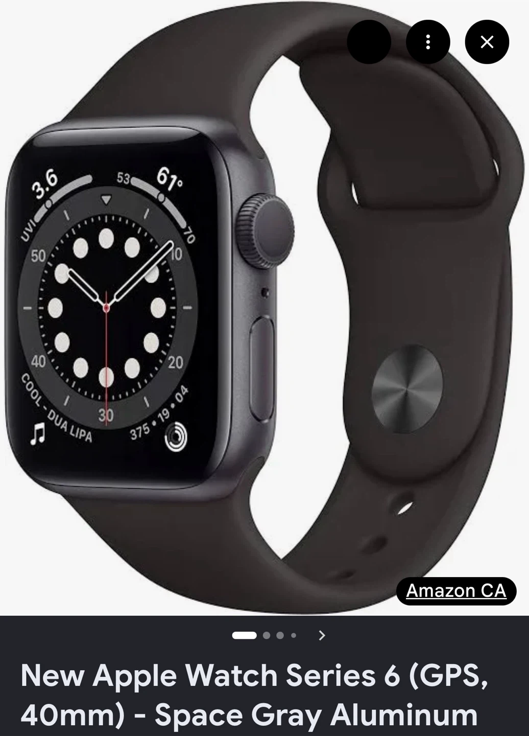 Great shape Apple Watch Series 6 (40mm) - Space Gray Aluminum