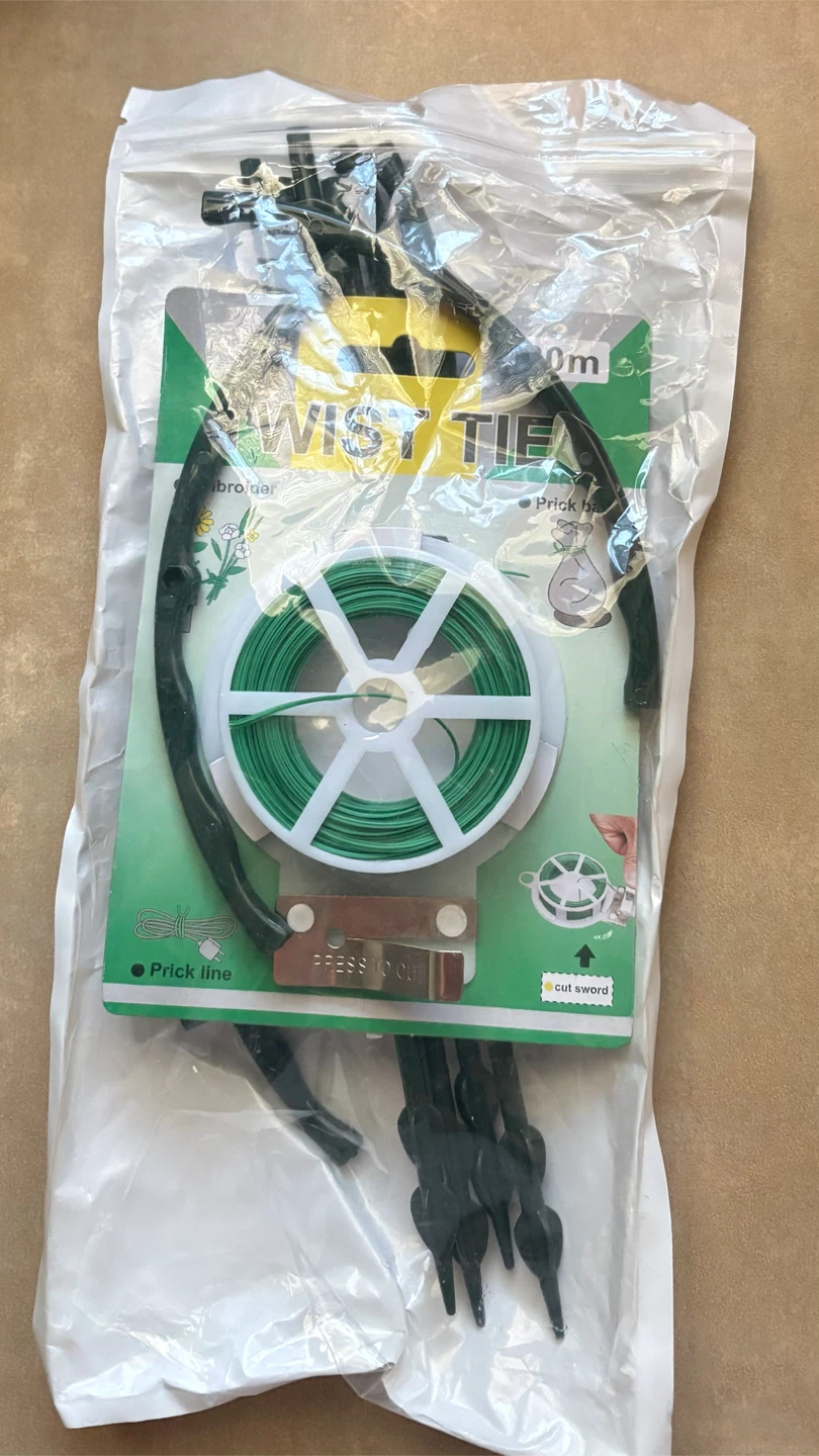20m Garden Twist Tie with Plant Supports - photo 5