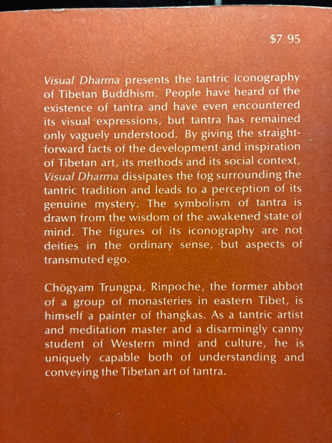 book 1975 Tibetan Buddhist Art Visual Dharma Chögyam Trungpa - photo 2