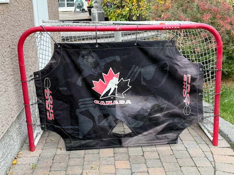 Pro Shot Hockey Net with Shooter Tutor