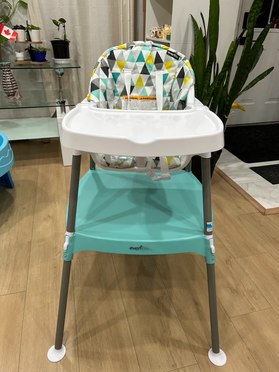 Evenflo High Chair with Geometric Print