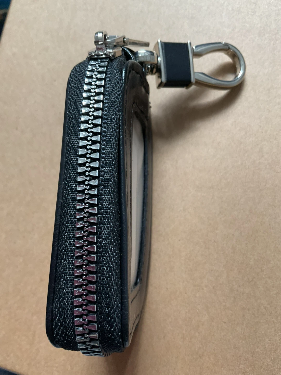 Black Leatherette Car Key Fob Case - photo 2