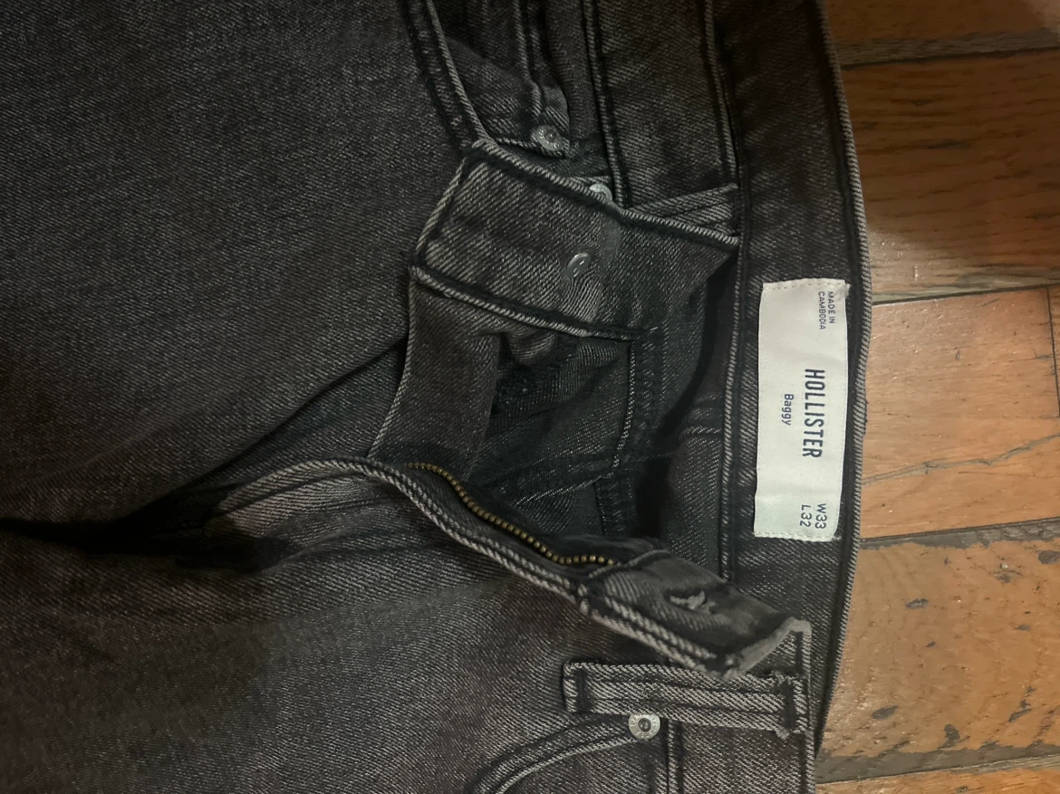 Hollister Baggy Jeans Black W33 L32 - photo 3