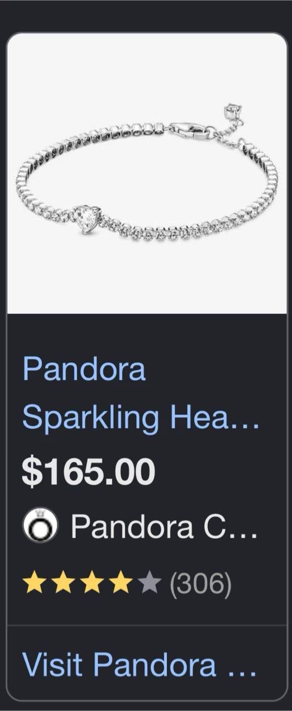 Pandora Sparkling Heart Tennis Bracelet - photo 4